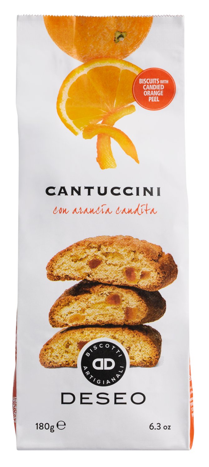 Deseo Cantuccini arancia candita - Cantuccini mit kandierten Orangen 180g